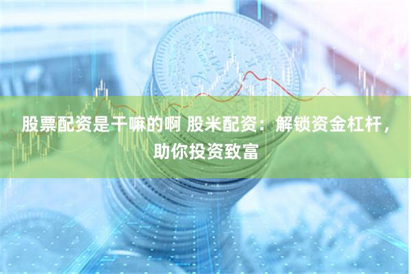 股票配资是干嘛的啊 股米配资：解锁资金杠杆，助你投资致富