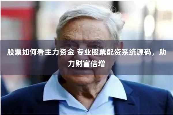 股票如何看主力资金 专业股票配资系统源码，助力财富倍增